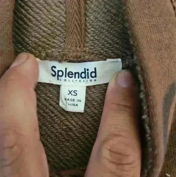 Splendid Womend Brown Leopard Print Corinna Hoodie XS - Picture 12 of 15